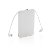 Vrecková powerbanka 5 000 mAh s integrovaným káblom - XD Collection