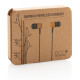 Bambusové bezdrôtové slúchadlá do uší - XD Collection