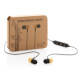 Bambusové bezdrôtové slúchadlá do uší - XD Collection