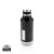Nepriepustná termo fľaša s plieškom na logo - XD Collection, farba - čierna