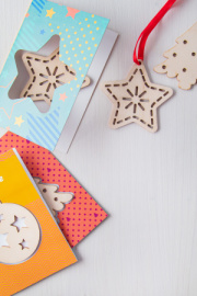 TreeCard Vianočná pohľadnica, hviezda