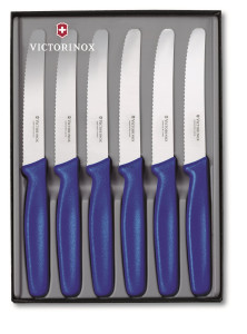 Victorinox Súprava príborových nožov 6-dielna modrá - darčekové balenie - Victorinox