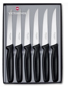 Victorinox Súprava nožov na steak 6-dielna čierna