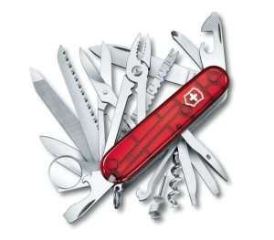 Victorinox SwissChamp - červený transparent