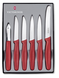 Victorinox Standard Súprava nožov 6-dielna červená - Victorinox