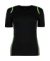 Dámske tričko Gamegear® Cooltex® - Gamegear, farba - black/fluorescent lime, veľkosť - XS