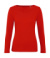 Organic Inspire LSL T /women T-shirt - B&C, farba - fire red, veľkosť - XS