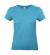 Dámske tričko #E190 - B&C, farba - swimming pool, veľkosť - XS