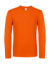 Tričko s dlhými rukávmi #E150 - B&C, farba - orange, veľkosť - M