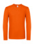 Tričko s dlhými rukávmi #E150  - B&C, farba - orange, veľkosť - 3XL
