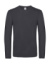 Tričko s dlhými rukávmi #E190 - B&C, farba - dark grey, veľkosť - S