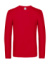 Tričko s dlhými rukávmi #E190 - B&C, farba - red, veľkosť - S