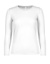 Dámske tričko s dlhými rukávmi #E150 - B&C, farba - white, veľkosť - XS