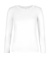 Dámske tričko s dlhými rukávmi #E190 - B&C, farba - white, veľkosť - XS