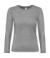 Dámske tričko s dlhými rukávmi #E190 - B&C, farba - sport grey, veľkosť - XS