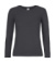 Dámske tričko s dlhými rukávmi #E190 - B&C, farba - dark grey, veľkosť - XS