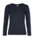 Dámske tričko s dlhými rukávmi #E190 - B&C, farba - navy, veľkosť - L