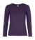 Dámske tričko s dlhými rukávmi #E190 - B&C, farba - burgundy, veľkosť - XS