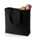 Klasická plátená nákupná taška - Quadra, farba - čierna, veľkosť - One Size