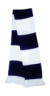 Pletený šál - Result, farba - white/navy, veľkosť - One Size
