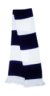 Pletený šál<P/> - Result, farba - white/navy, veľkosť - One Size