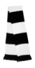 Pletený šál - Result, farba - black/white, veľkosť - One Size