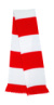 Pletený šál - Result, farba - red/white, veľkosť - One Size