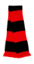 Pletený šál - Result, farba - red/black, veľkosť - One Size