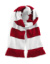 Šál Stadium - Beechfield, farba - classic red/white, veľkosť - One Size