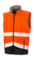 Potlačiteľná bezpečnostná softshellová vesta - Result, farba - fluorescent orange/black, veľkosť - S