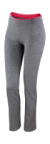 Dámske fitnes nohavice - Spiro, farba - sport grey marl/hot coral , veľkosť - 2XS (6)