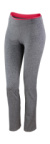 Dámske fitnes nohavice - Spiro, farba - sport grey marl/hot coral , veľkosť - XL (16)
