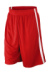 Basketbalové pánske rýchloschnúce šortky - Spiro, farba - red/white, veľkosť - XS