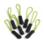 Prívesky na zips SLX Pack - Quadra, farba - lime green, veľkosť - One Size