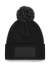 Potlačiteľná čiapka Snowstar® Patch Beanie - Beechfield, farba - black/graphite grey, veľkosť - One Size
