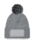 Potlačiteľná čiapka Snowstar® Patch Beanie - Beechfield, farba - heather grey/black, veľkosť - One Size