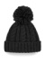 Čiapka Cable Knit Melange Beanie - Beechfield, farba - čierna, veľkosť - One Size