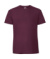 Tričko z prstencovej bavlny Premium - FOM, farba - burgundy, veľkosť - 3XL