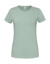 Dámske tričko z prstencovej bavlny Premium - FOM, farba - sage, veľkosť - XS