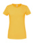 Dámske tričko z prstencovej bavlny Premium - FOM, farba - sunflower, veľkosť - S