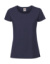 Dámske tričko z prstencovej bavlny Premium - FOM, farba - navy, veľkosť - XS