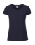 Dámske tričko z prstencovej bavlny Premium - FOM, farba - deep navy, veľkosť - XS