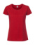 Dámske tričko z prstencovej bavlny Premium - FOM, farba - red, veľkosť - XS