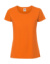 Dámske tričko z prstencovej bavlny Premium - FOM, farba - orange, veľkosť - XS