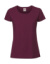 Dámske tričko z prstencovej bavlny Premium - FOM, farba - burgundy, veľkosť - XS
