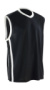 Basketbalový pánsky rýchloschnúci top - Spiro, farba - black/white, veľkosť - XS