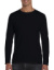 Pánske tričko Softstyle® s dlhými rukávmi - Gildan, farba - čierna, veľkosť - 3XL