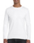 Pánske tričko Softstyle® s dlhými rukávmi - Gildan, farba - white, veľkosť - S