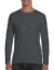 Pánske tričko Softstyle® s dlhými rukávmi - Gildan, farba - charcoal, veľkosť - S