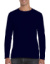 Pánske tričko Softstyle® s dlhými rukávmi - Gildan, farba - navy, veľkosť - S